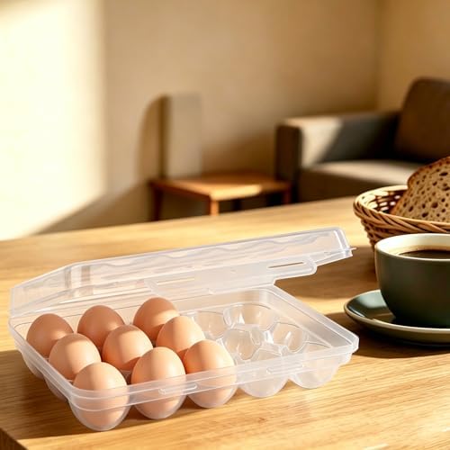 15 Grid Egg Storage Box for Refrigerator Kitchen Camping RV