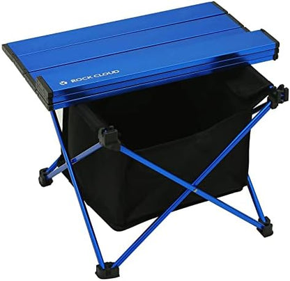 ROCK CLOUD Portable Camping Table Ultralight Aluminum Camp Table with Storage Bag Folding Beach Table for Camping Hiking Backpacking Outdoor Picnic