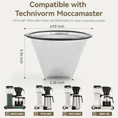 Technivorm Moccamaster 79112 KBT,53923 KBGV Reusable Coffee Filter