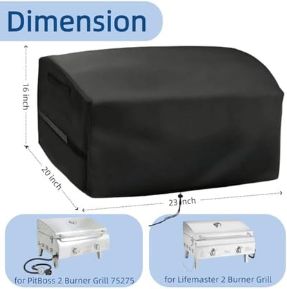 Mini Gas Grill Cover for Pit Boss 75275 for Lifemaster 2 Burner Gas Grill