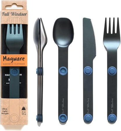 FULL WiNDSOR - MAGWARE Magnetic Travel Camping Cutlery Utensils Set
