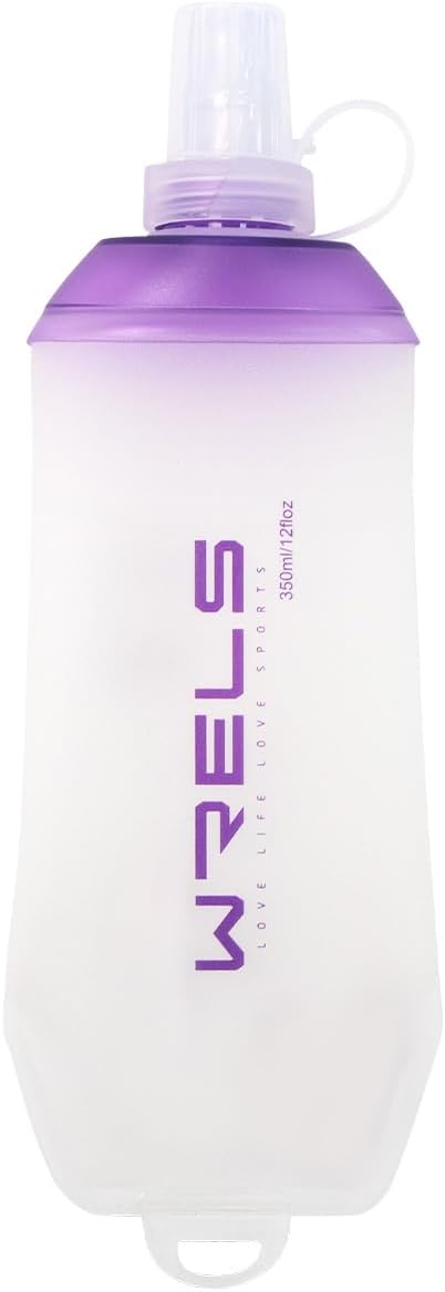 200ml/350ml/500ml Collapsible Soft Flask,BPA Free Folding Soft Water Bottle with Hanging Ring,Lightweight TPU Hydration Flask for Running Marathon Cycling Hiking