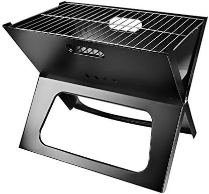 Portable Charcoal Grill, Moclever Space-saving & Foldable BBQ Barbecue Grill, Large Grilling Surface and Capacity Grill for Camping, Travel, Garden, Outdoor