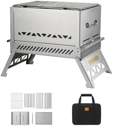 Naturehike 2-in-1 Stove & Grill, Foldable, IGT Table Compatible