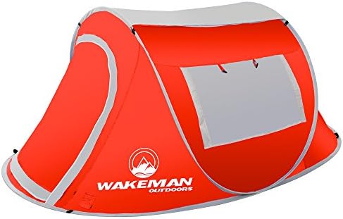 6-Person Tent, Water Resistant Dome Tent for Camping with Removable Rain Fly and Carry Bag, Rebel Bay 6 Person Tent by Wakeman Outdoors