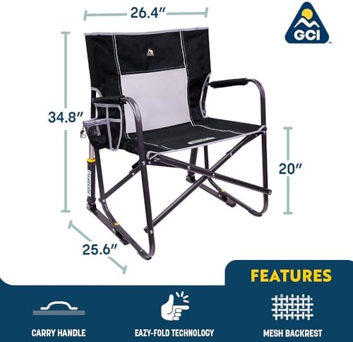 GCI Outdoor Freestyle Rocker XL Camping Chair - Indigo Blue