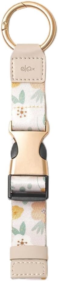 Travel Carry Strap with Ring Hooks, Buckle, Add-a-Bag Luggage Strap, Adjustable Bag Holder, Travel Clip for Carry-on Bags