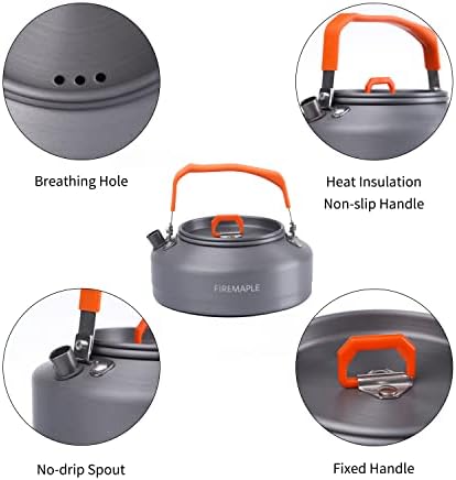 Fire-Maple Feast T3 0.7L Camping Kettle Portable Teapot for Hiking Camping