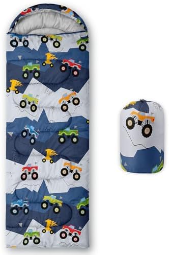QOOMO Camping Sleeping Bags,3 Season Warm & Cool Weather,Lightweight,Waterproof Sleeping Bags for Adults & Kids,Traveling,and Outdoors,Camping Gear Equipment