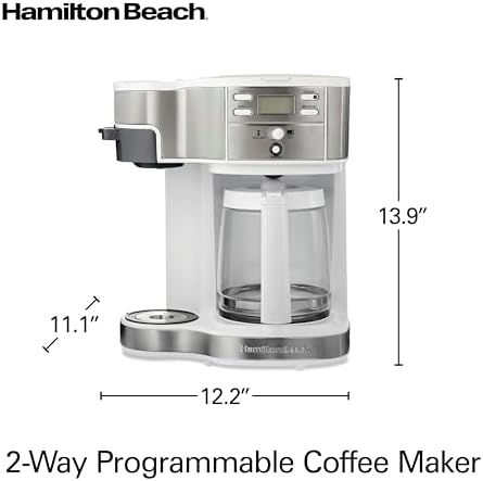 Hamilton Beach 2-Way Programmable Coffee Maker & Single Serve Coffee Maker