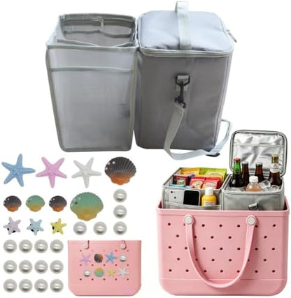 2 in1 Cooler Organizer Insert for XLarge Bogg Bag Dry & Wet Separation