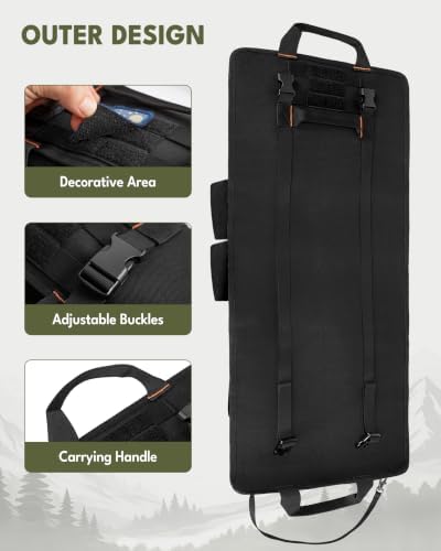 HODRANT Camping Roll Bag, Hanging Camp Kitchen Organizer with Multi Pockets