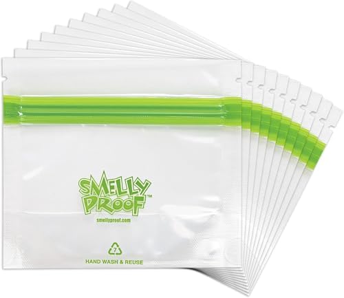 Smelly Proof 25 x Expandable Stand-Up & Fill REUSABLE Food Storage Bags, US Made, NO PEVA & BPA FREE, Reusable Freezer Bags, Dishwasher-Safe, Clear 3 mils STAND & FILL 4" x 3" - 25pk