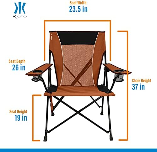 Kijaro Dual Lock Chair Color: Victoria Desert Orange
