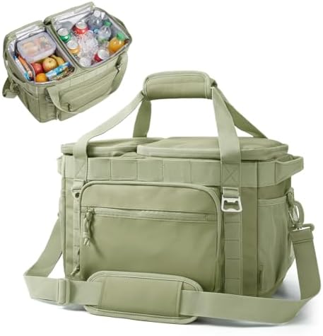 TOURIT 2-Zone Soft Cooler Bag 30/48 Cans, Dry & Wet Insulated Beach Cooler