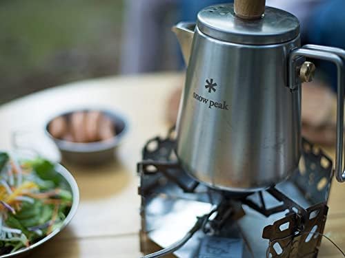 Snow Peak Portable Coffee and Tea Essentials, Stainless Steel, Kettle