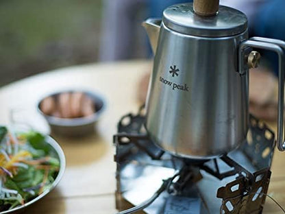 Snow Peak Portable Coffee and Tea Essentials, Stainless Steel, Kettle