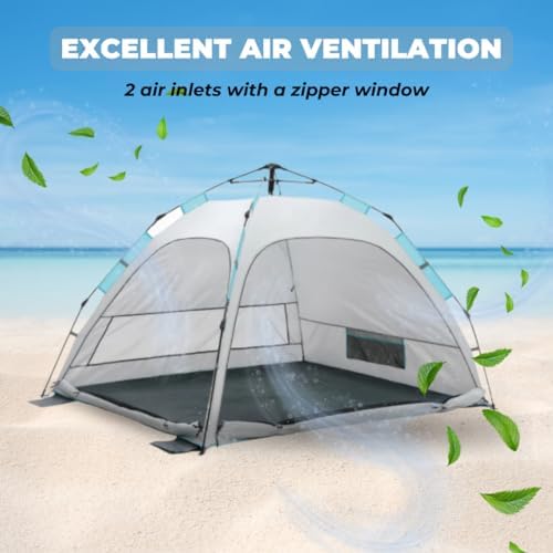 2-Person Pop-Up Camping Tent – Instant Setup, Water-Resistant, Lightweight Dome with Dual Mesh Doors & Extensible Porch – Ideal for Beach, Hiking & Backpacking