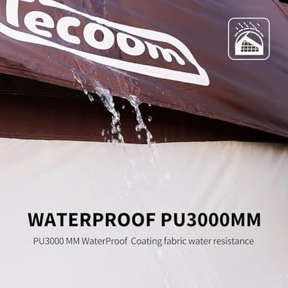 Tecoom Truck Bed Tent, Double Layer Waterproof PU3000mm for 5.5-6.7ft, Portable 1-3 Person Compact Full Size Pickup with Rain Fly for Outdoor, Camping, Road Trip, Beach