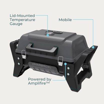 Charbroil Grill2Go X200 Portable Gas Grill, Dark Grey - 25409200