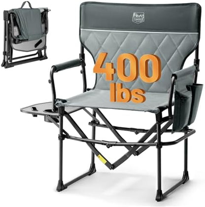 TIMBER RIDGE 400lbs Heavy Duty Camping Chair Portable Directors Chair