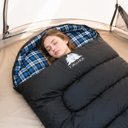 100% Cotton Flannel XXL 3-4 Season Sleeping Bags for Adults