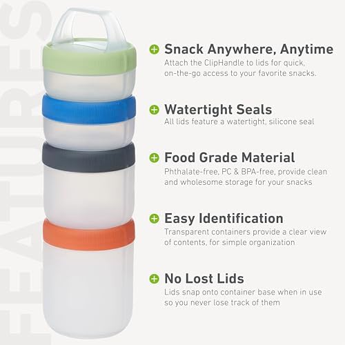 humangear STAX Stackable Containers, Medium, Spectrum