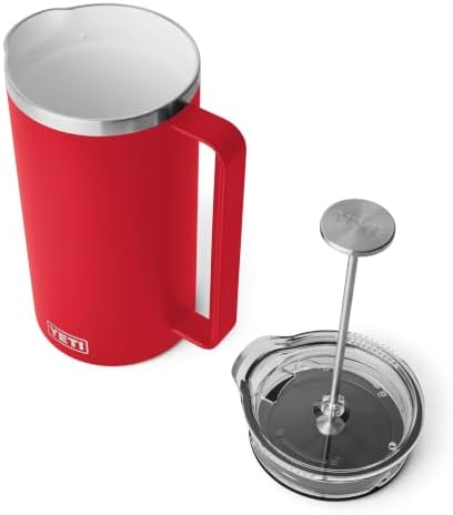 YETI Rambler 64 oz. French Press Coffee Maker, Rescue Red