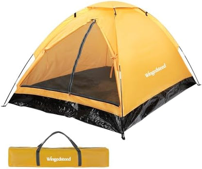 Wingedsteed 2 Person Camping Tent Waterproof Portable Dome Tent for Hiking Backpacking, Easy Setup with Rainfly and Carry Bag
