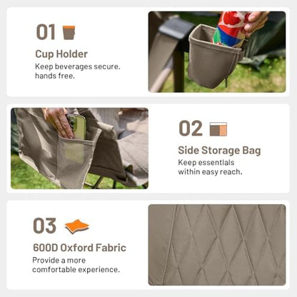 Timber Ridge Hammock Camping Chair, Portable Oversized Swinging Camp Chairs