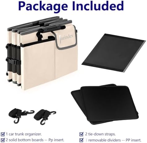 Trunk Organizer and Storage with Built-In Insulated Leak Proof Cooler Bag