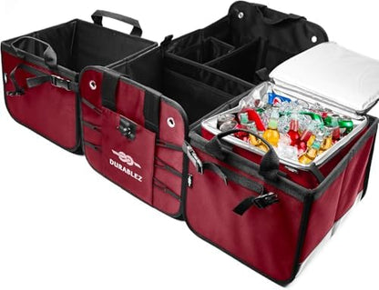 Car Cooler Bag for Trunk Organizer, Cherry