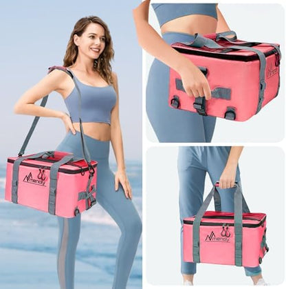 MENOLY Paddle Board Accessories Cooler, 25L Sup Kayak Deck Cooler Bag Fit 30 Cans with Bottle Opener, Adjustable Strap for Paddleboarding, Kayaking, Camping