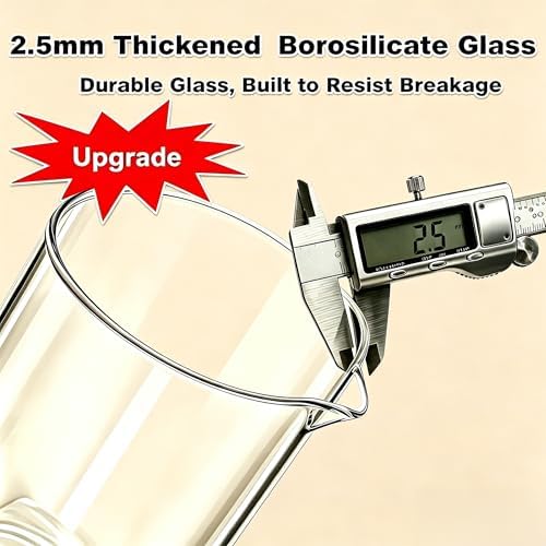 QUQIYSO French Press Coffee Maker 34oz, Thickened Glass Coffee French Press