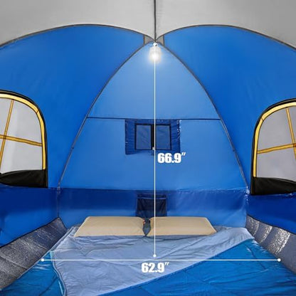 GoHimal Pickup Truck Bed Tent, 5.5-6.0FT Truck Tent for Camping（Blue）