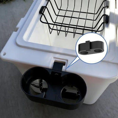 Cup Holder for YETI Tundra Coolers, Fits 2 YETI Colster Style Cans