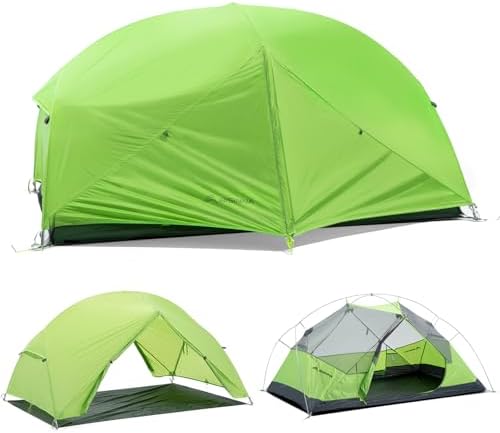 BISINNA Backpacking 2 Person Tent Lightweight 3 Season Camping Tent