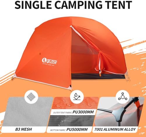 Ultralight Backpacking Tent, Waterproof Camping Tent for Hiking