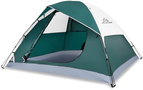JELUCAMP 1/2/4/6 Person Dome Tents for Camping Lightweight Backpacking Tent