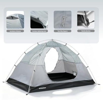 EchoSmile Lightweight Backpacking 2 Person Tent Waterproof Camping Tent