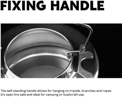 Fire-Maple Antarcti Camping Kettle Stainless Steel Camp Tea Pot, 0.6L