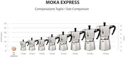 Bialetti 4942 Moka Express Espresso Maker, Makes 3 Cups, Red
