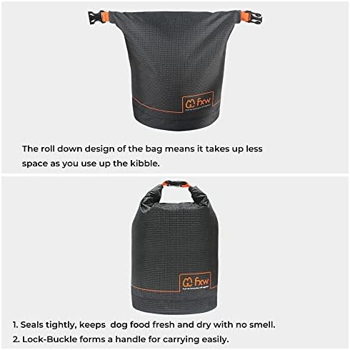 FXW Dog Food Travel Bag, Large Capacity for Travel Kibble Storage, 85 Cups