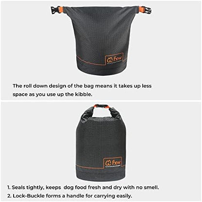 FXW Dog Food Travel Bag, Large Capacity for Travel Kibble Storage, 85 Cups