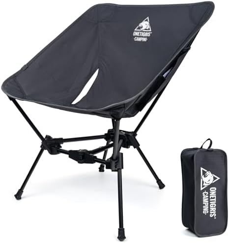 ONETIGRIS Tigerblade Camping Chair, Lightweight Folding Backpacking Hiking Chair, Compact Portable 330 lbs Capacity