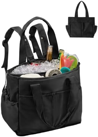 Odoland 2-in-1 Beach Cooler Bag-24 Can + 13L Dry Storage 12H Insulated