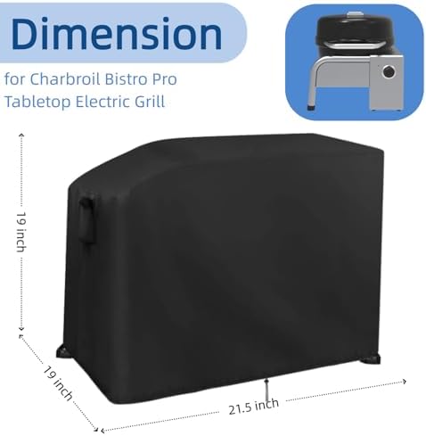 Mini Gas Grill Cover for Charbroil Bistro Pro Tabletop Electric Griddle