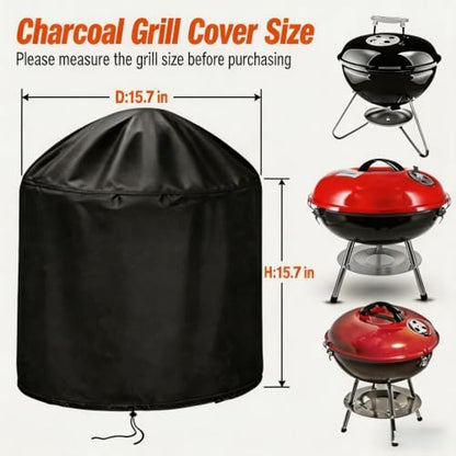 Charcoal Grill Cover for Weber Smokey Joe/Cuisinart/GasOne 14