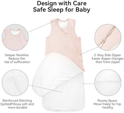BubblePanda Rayon Made from Bamboo Sleep Sack 0-6 Months 1.0 Tog Newborn