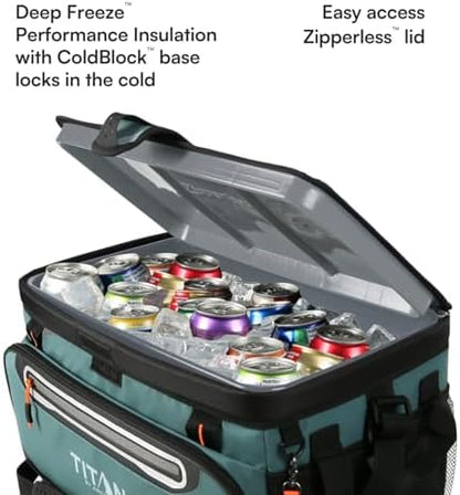 Titan Zipperless HardBody Cooler, Keeps Ice 2 Days